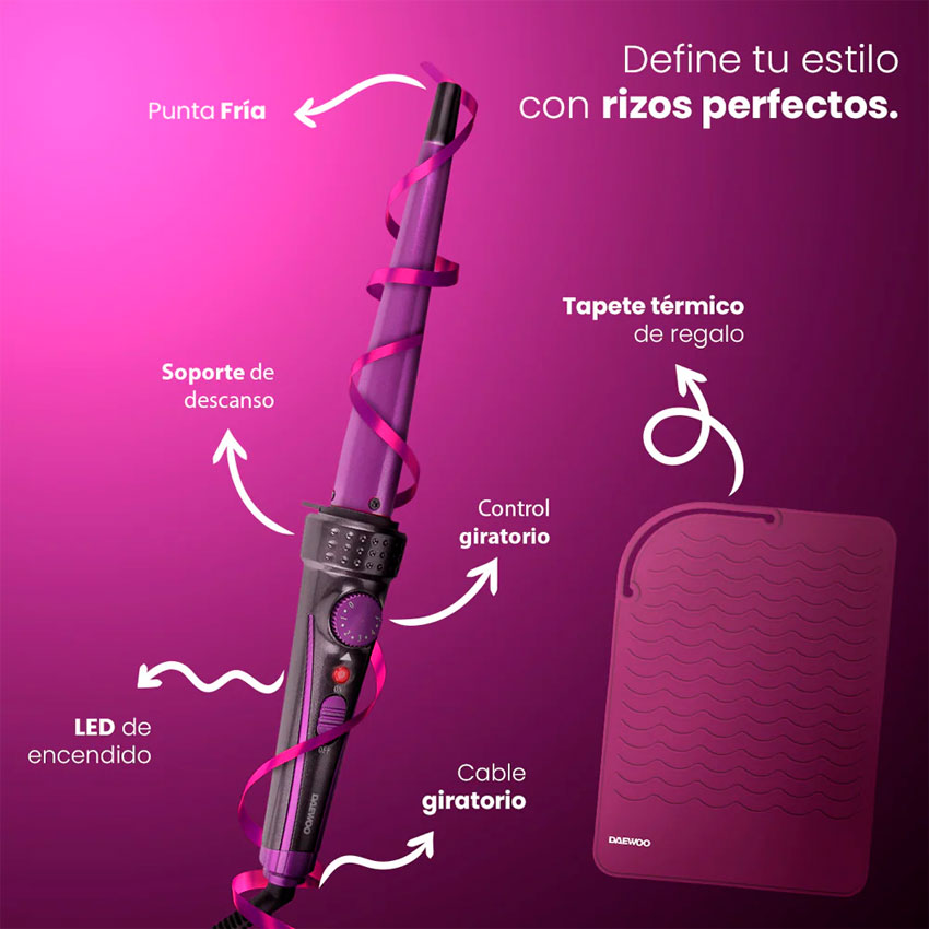Daewoo Rizadora Ferro para Cabello