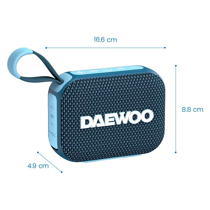 Bocina Bluetooth Daewoo Hydro X Azul