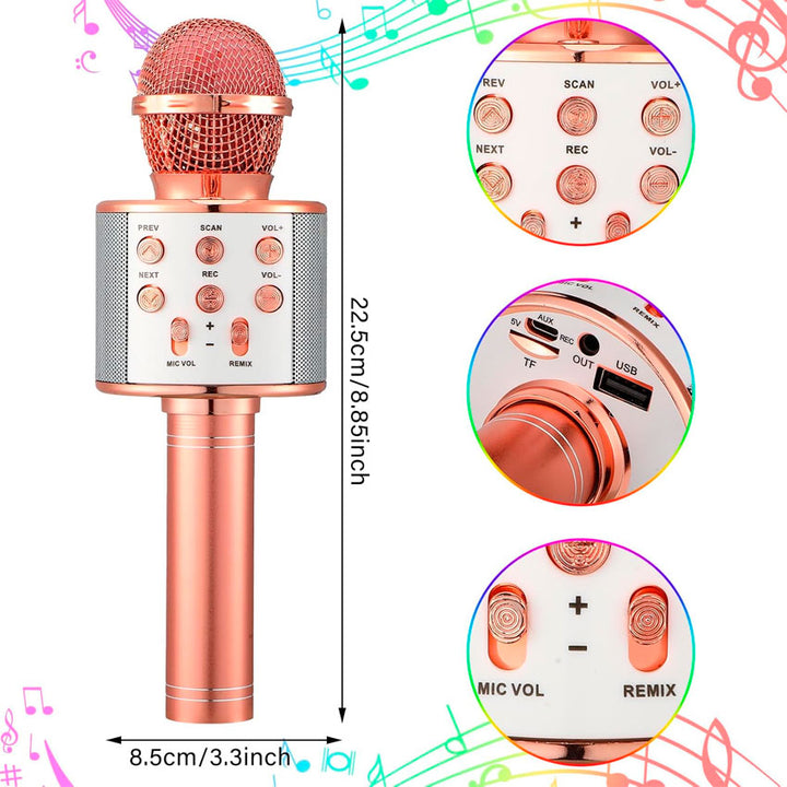 LINKBITS BOCINA BLUETOOTH PORTATIL TIPO MICROFONO EN VARIOS COLORES