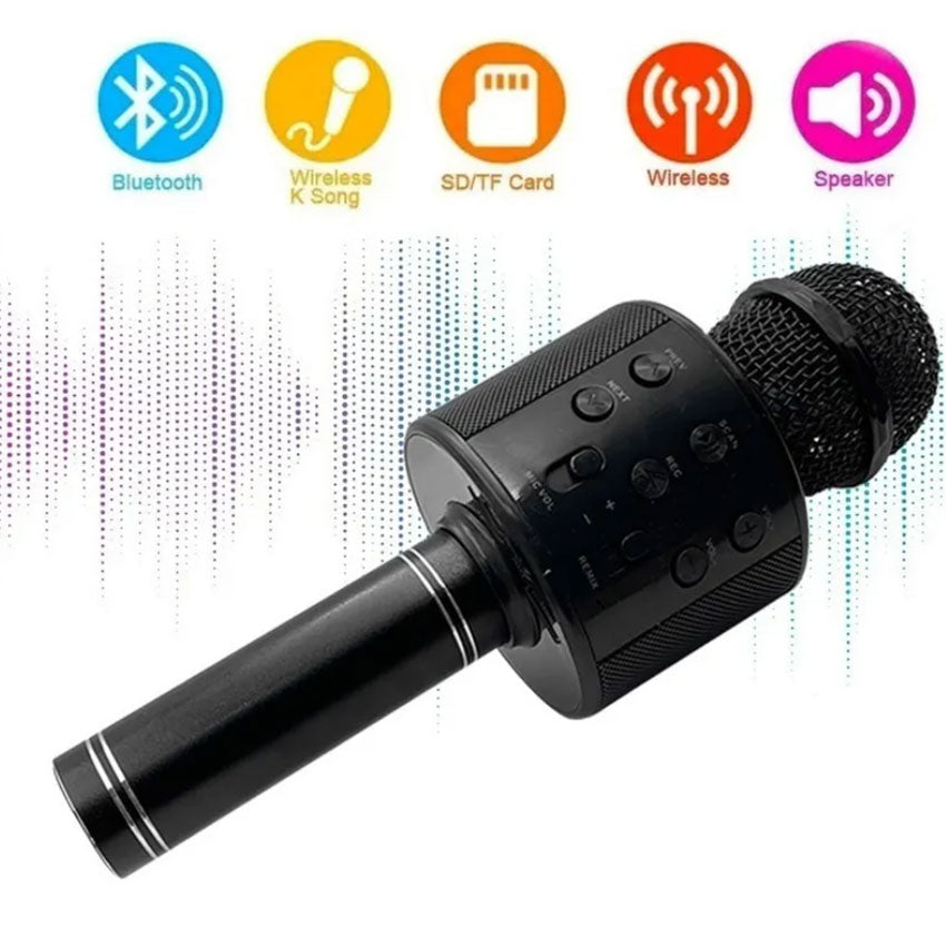 LINKBITS MB-117 BOCINA BLUETOOTH PORTATIL TIPO MICROFONO COLOR NEGRO