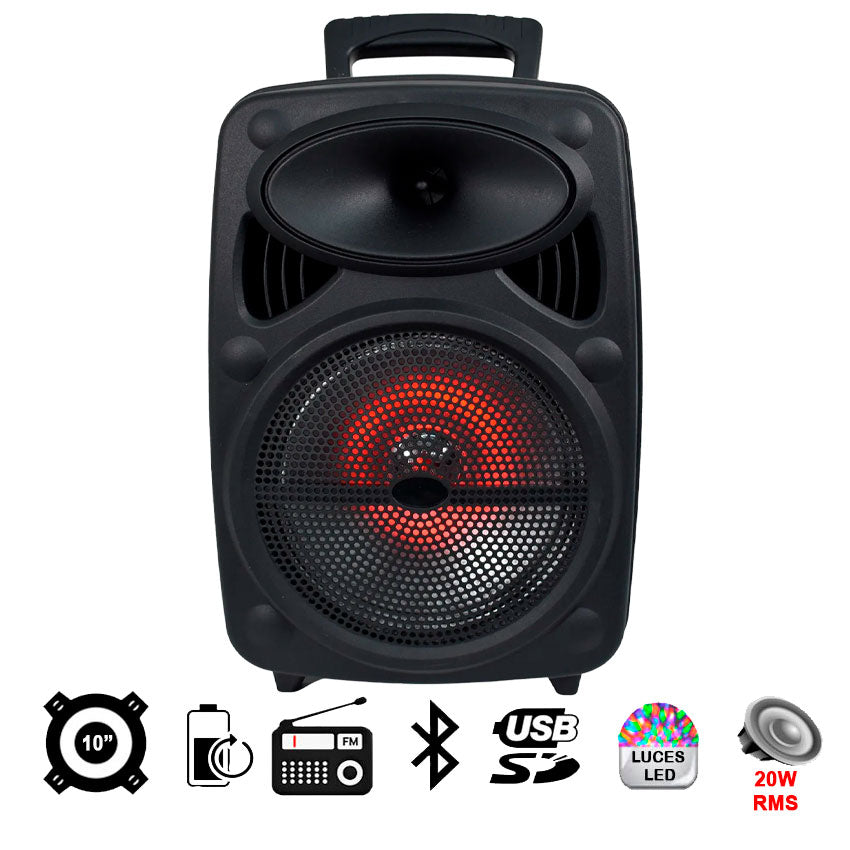 LINKBITS BAFLE 8 PULGADAS 20WATTS RMS BLUETOOTH