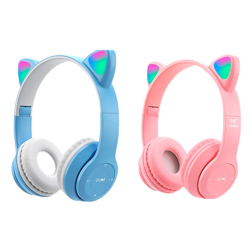 LINKBITS AUDIFONOS BLUETOOTH ON EAR VARIOS COLORES GATO