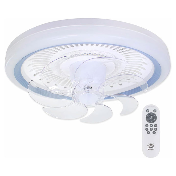 VENTILADOR DE TECHO CON LUZ LED APP MEGALUZ