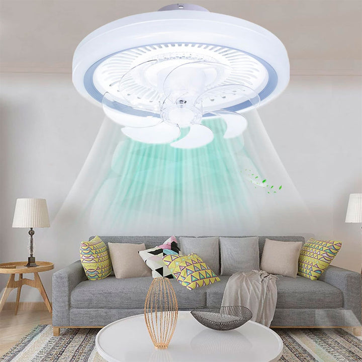 VENTILADOR DE TECHO CON LUZ LED APP MEGALUZ