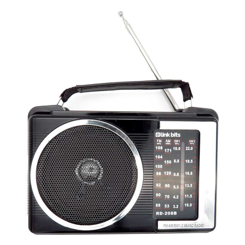 LINKBITS RADIO RETRO FM/AM/SW DE PILAS O CORRIENTE DE LUZ T3304 COLOR