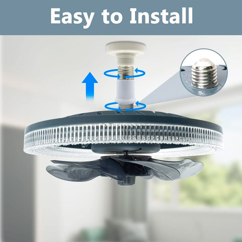 MEGALUZ LAMPARA LED CON VENTILADOR