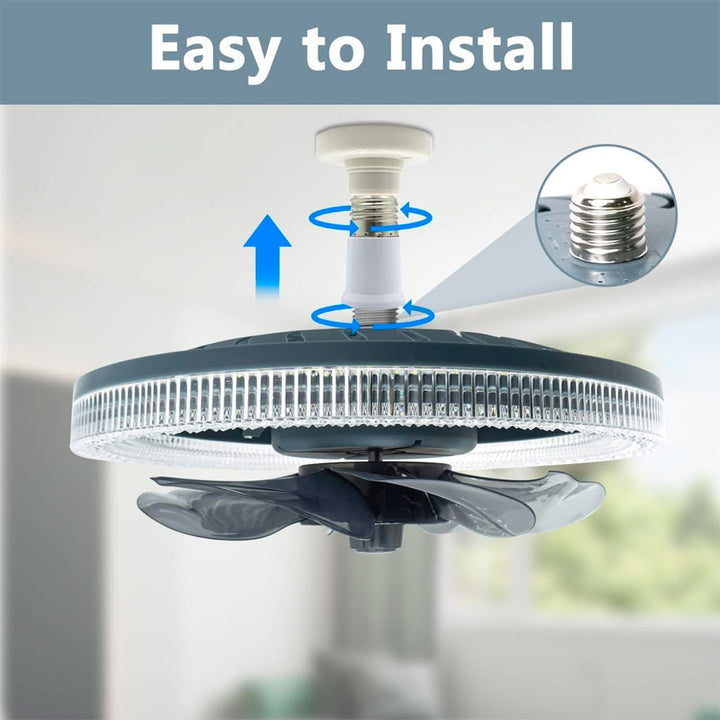 MEGALUZ LAMPARA LED CON VENTILADOR