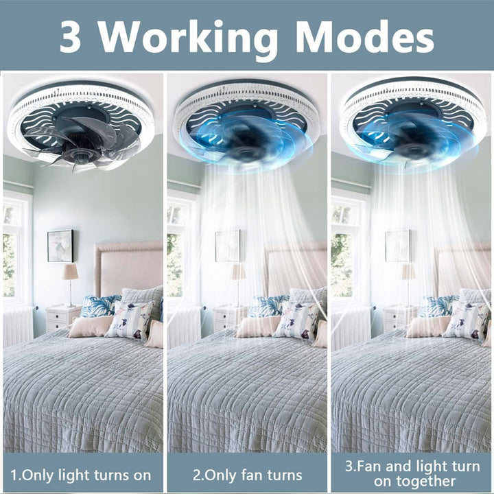 MEGALUZ LAMPARA LED CON VENTILADOR