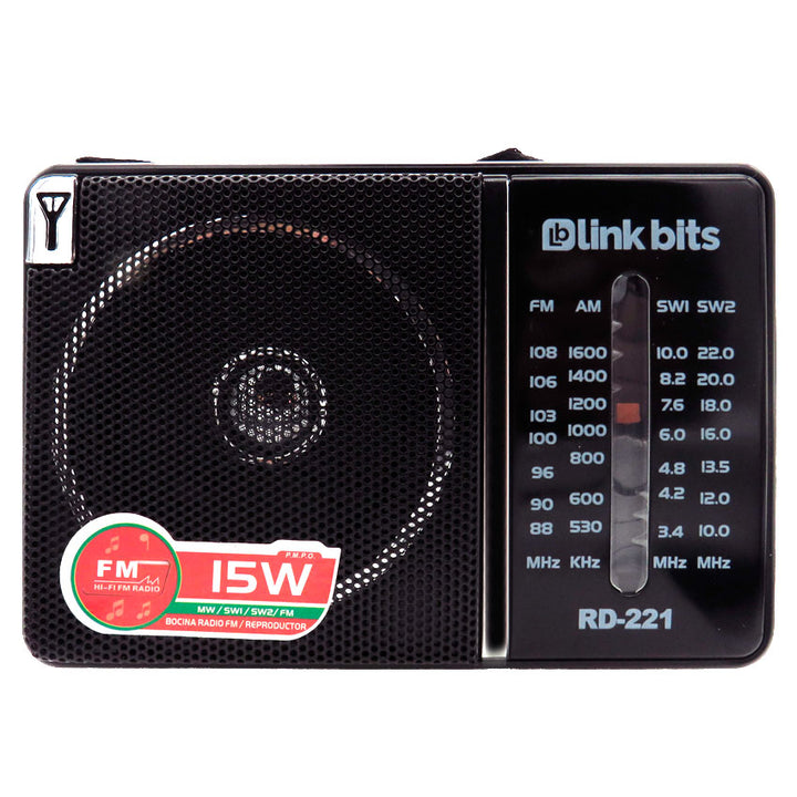 RADIO LINKBITS RETRO NEGRO