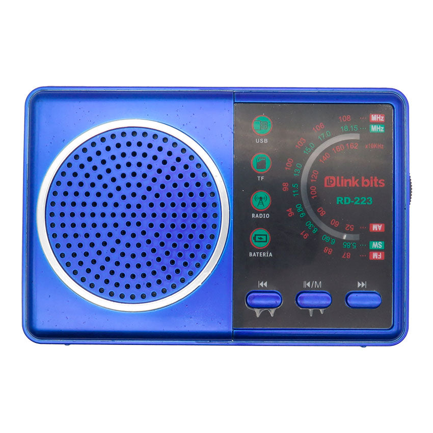 LINKBITS RD-223 BOCINA BLUETOOTH PORTATIL COLOR AZUL