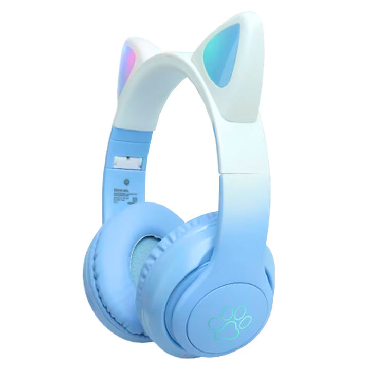 LINKBITS AUDIFONOS BLUETOOTH ON EAR COLOR AZUL GATO