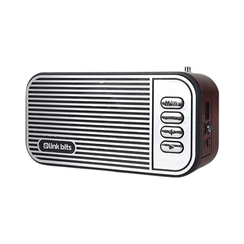 LINKBITS BOCINA BLUETOOTH 2" VINTAGE FM