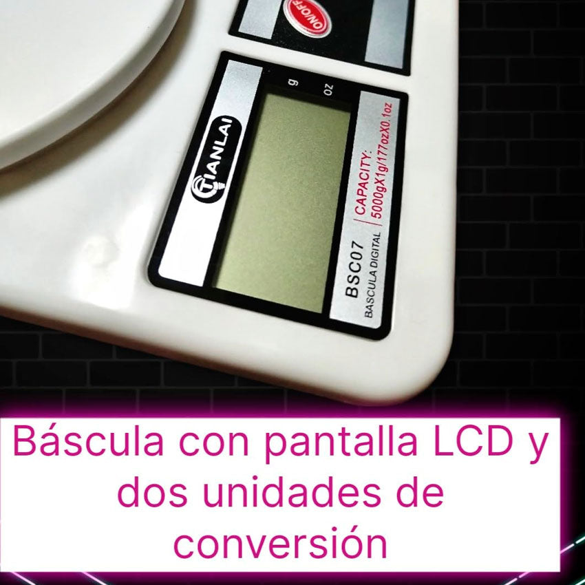 BASCULA DIGITAL DE COCINA TIANLAI