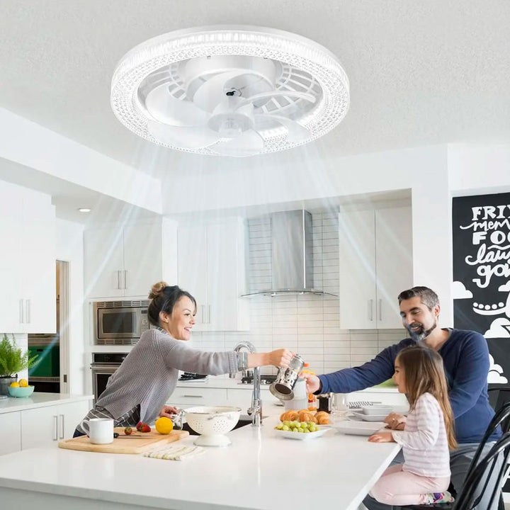 Megaluz Ventilador de Techo con Luz Led Multifuncional y Control Remoto