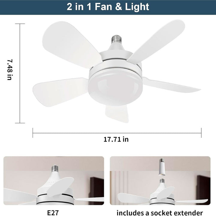 LAMPARA VENTILADOR ASPAS DESMONTABL