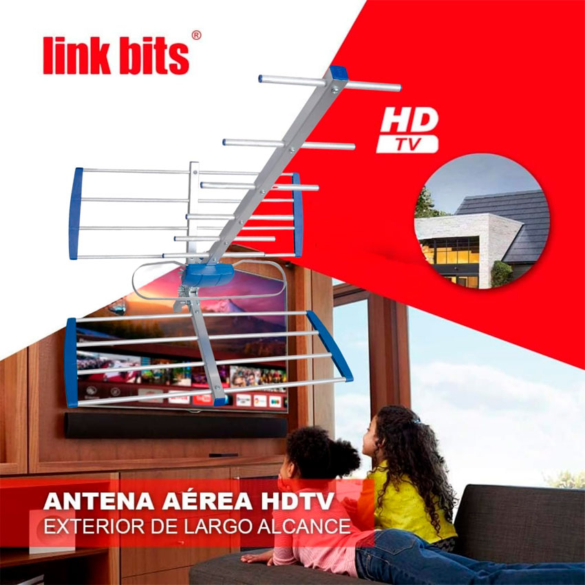 Linkbits Antena Digital para Tv Aerea Exterior
