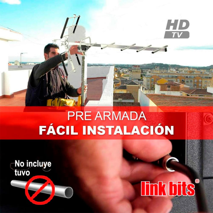 Linkbits Antena Digital para Tv Aerea Exterior