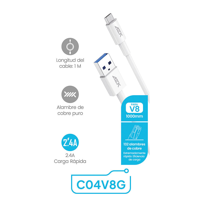 CABLE USB A USB MICRO AEK