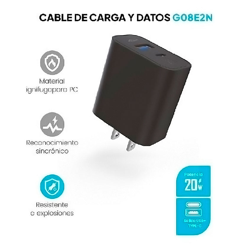 ADAPTADOR AC USB AEK 20W