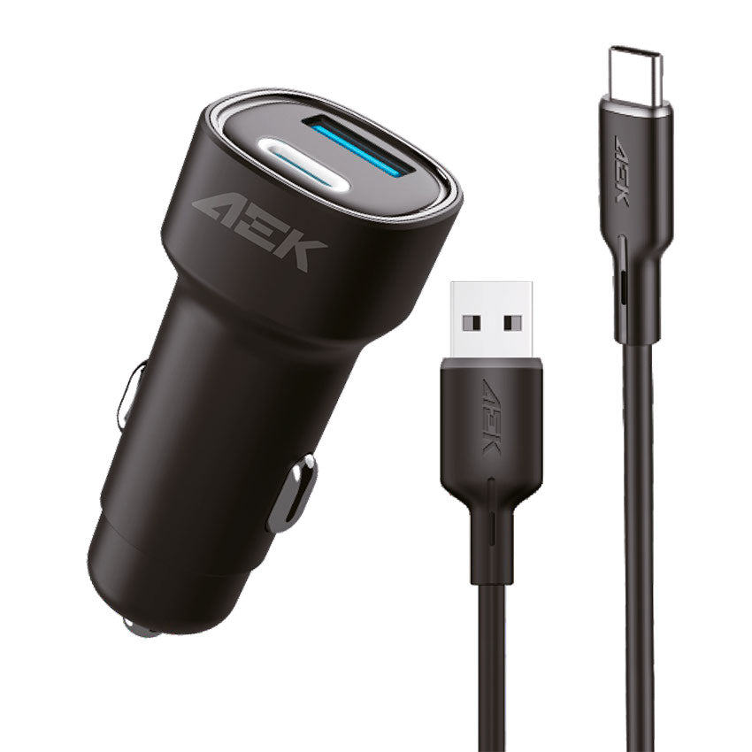 ADAPTADOR DC USB AEK 15.5W INC. CABLE USB TIPO "C"