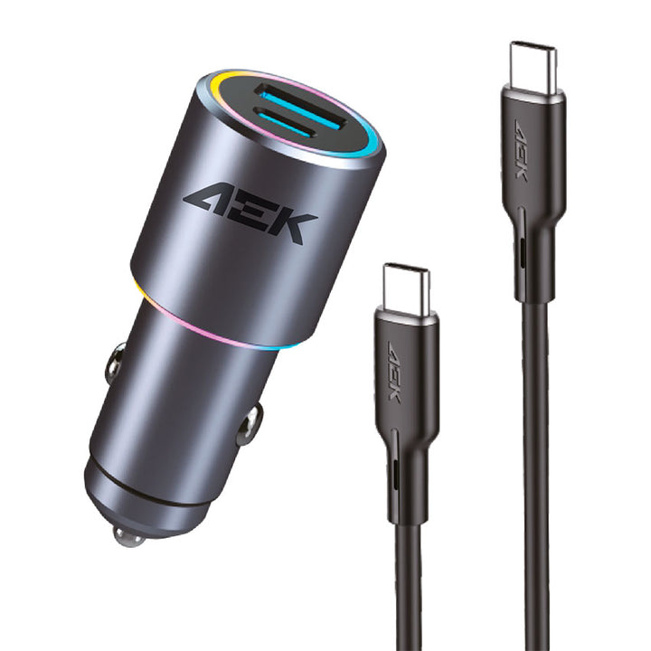 ADAPTADOR DC USB AEK 48W INC. CABLE USB TIPO "C"