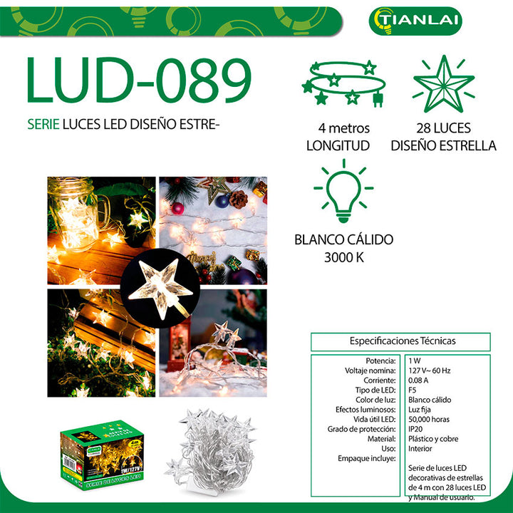 Luces Navideñas Tianlai Diseño Estrella