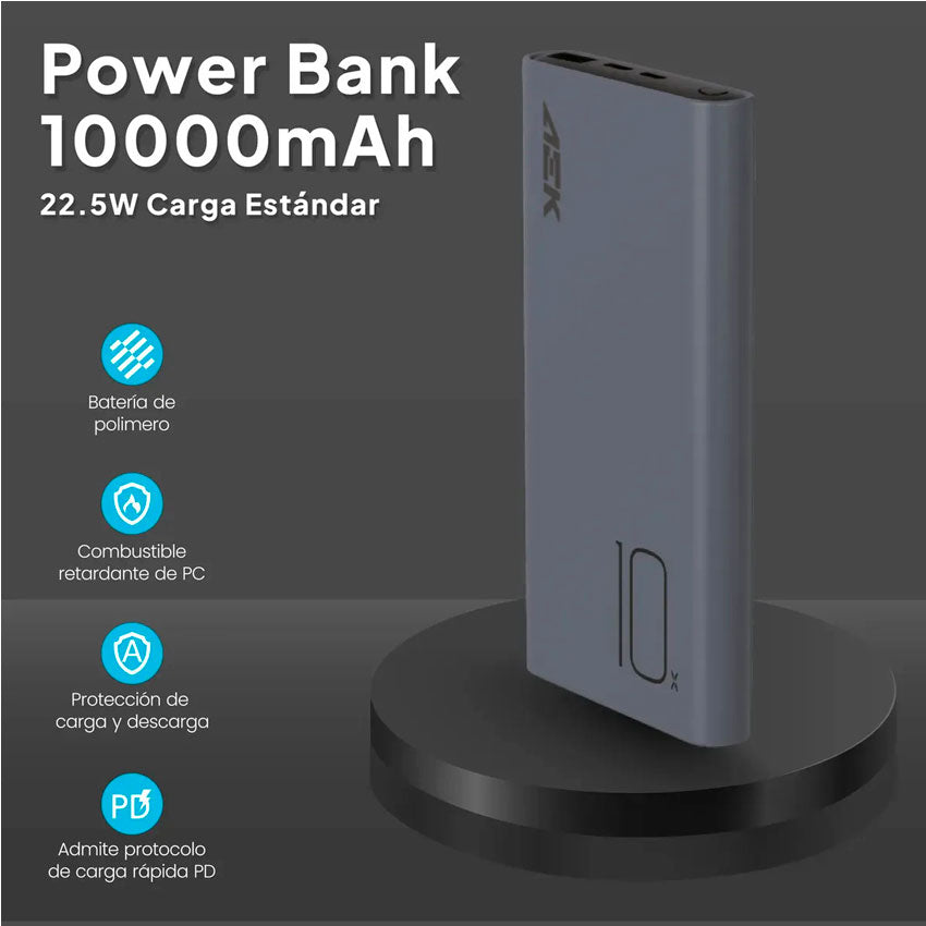 Aek Cyber Bateria de Respaldo 10000mah 22.5w
