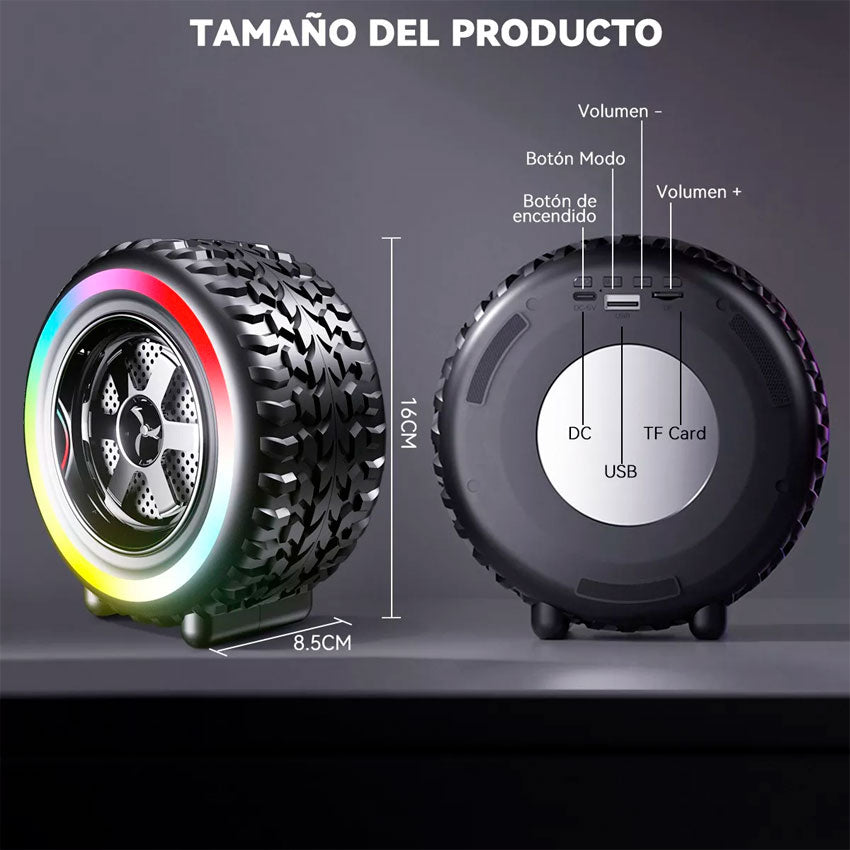 BOCINA BLUETOOTH MUSICORD NEUMATICO (LINKBITS)