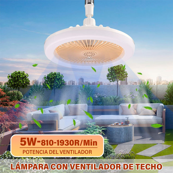 LAMPARA VENTILADOR DE TECHO 11 PULG MEGALUZ
