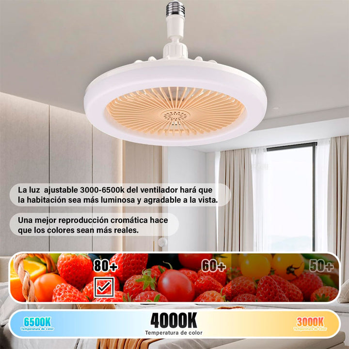 LAMPARA VENTILADOR DE TECHO 11 PULG MEGALUZ