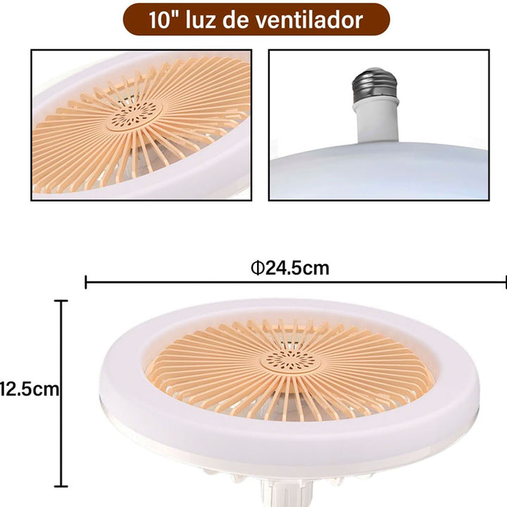 LAMPARA VENTILADOR DE TECHO 11 PULG MEGALUZ