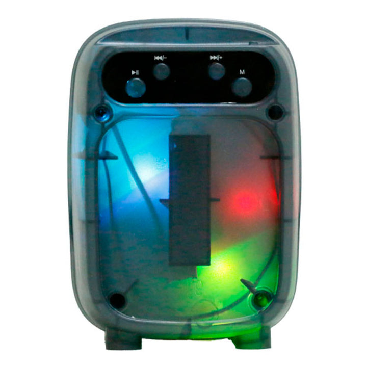 LINKBITS BOCINA BLUETOOTH 3" TRASLUCIDA