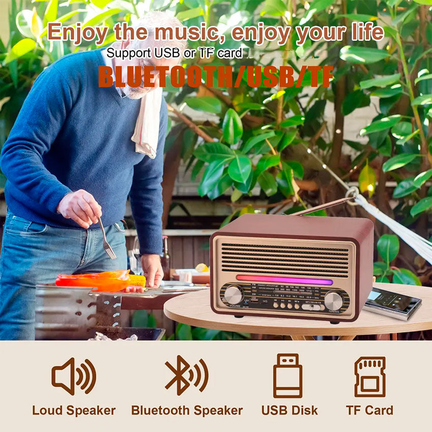 RADIO BLUETOOTH LINKBITS RETRO VINTAGE