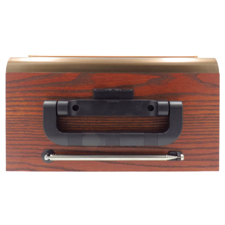 Radio Bluetooth Linkbits Retro Vintage Am/fm Usb Micro Sd Portátil Recargable — vista lateral