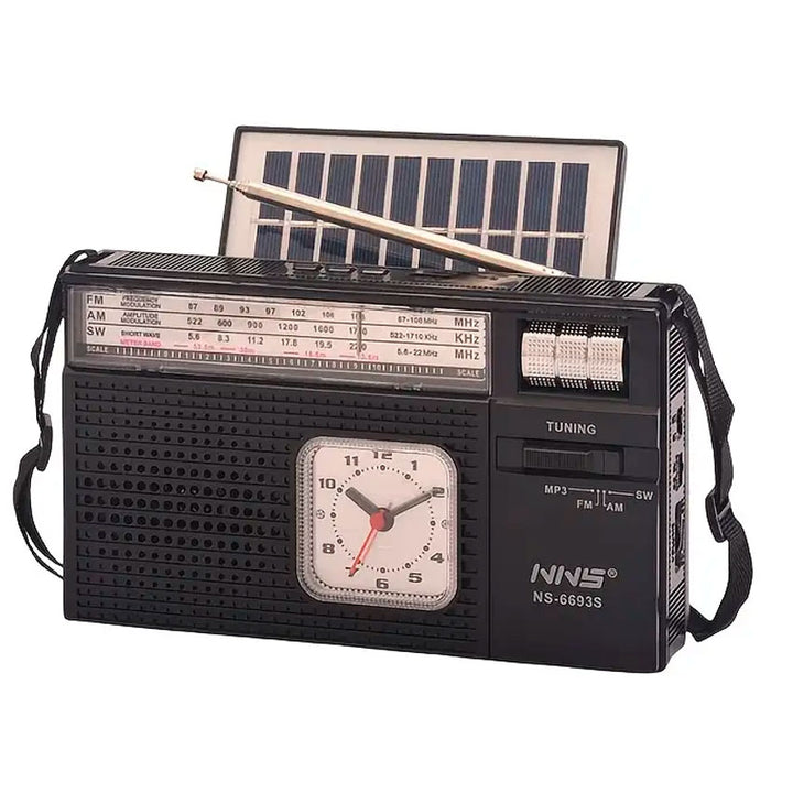 LINKBITS BOCINA BLUETOOTH RETRO CON PANEL SOLAR