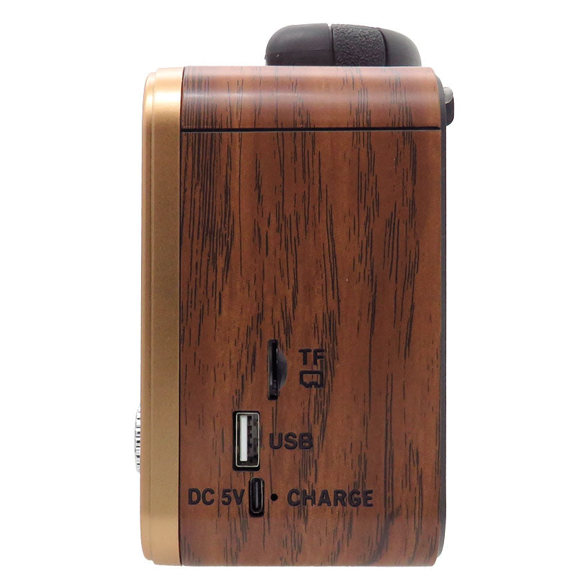 Linkbits Radio Bluetooth Retro Vintage Am Fm Usb Micro Sd