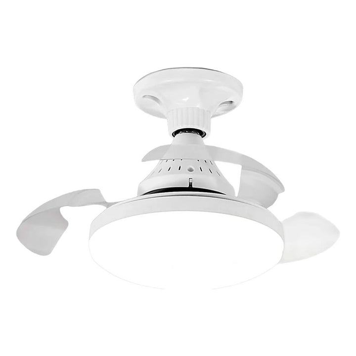 TIANLAI LÁMPARA LED CON VENTILADOR CON ASPAS RETRÁCTILES