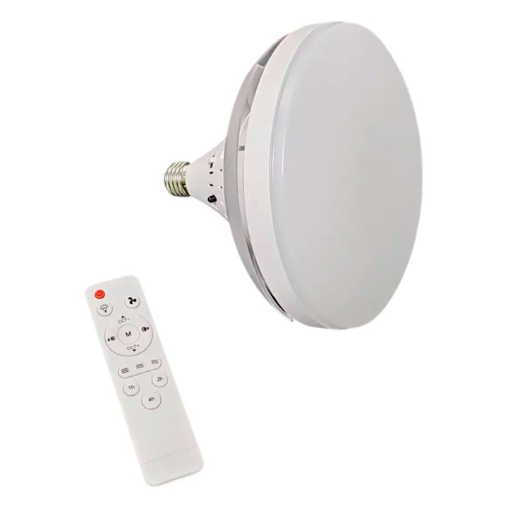 TIANLAI LÁMPARA LED CON VENTILADOR CON ASPAS RETRÁCTILES