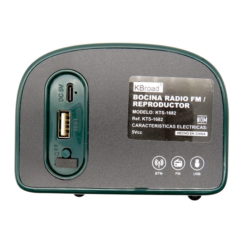 LINKBITS BOCINA BLUETOOTH KTS RETRO ESTILO VINTAGE