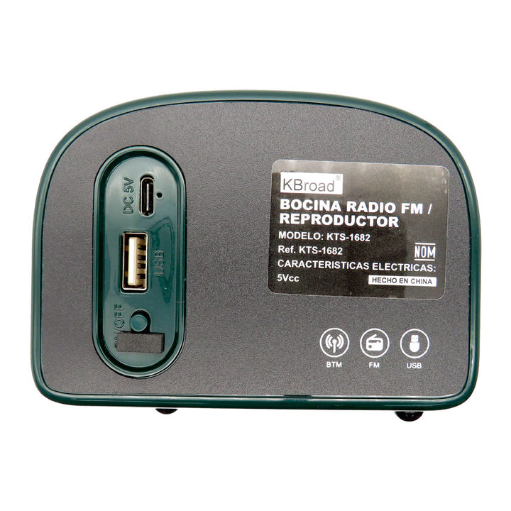 LINKBITS BOCINA BLUETOOTH KTS RETRO ESTILO VINTAGE