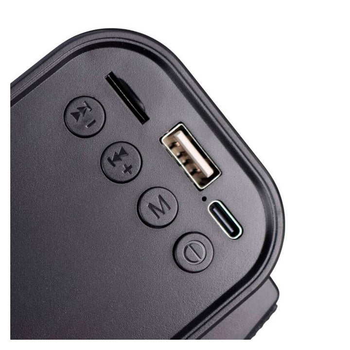 LINKBITS BOCINA BLUETOOTH KTS BARRA 2X2" SUBWOOFER LUCES LED MULTICOLOR TRUE WIRELESS FM