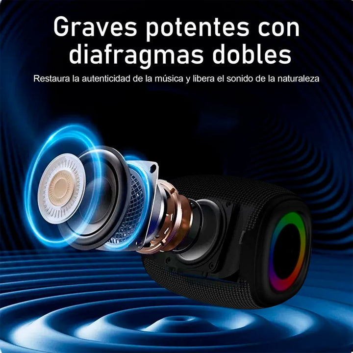 LINKBITS BOCINA BLUETOOTH KTS RESISTENTE AL AGUA, RECARGABLE
