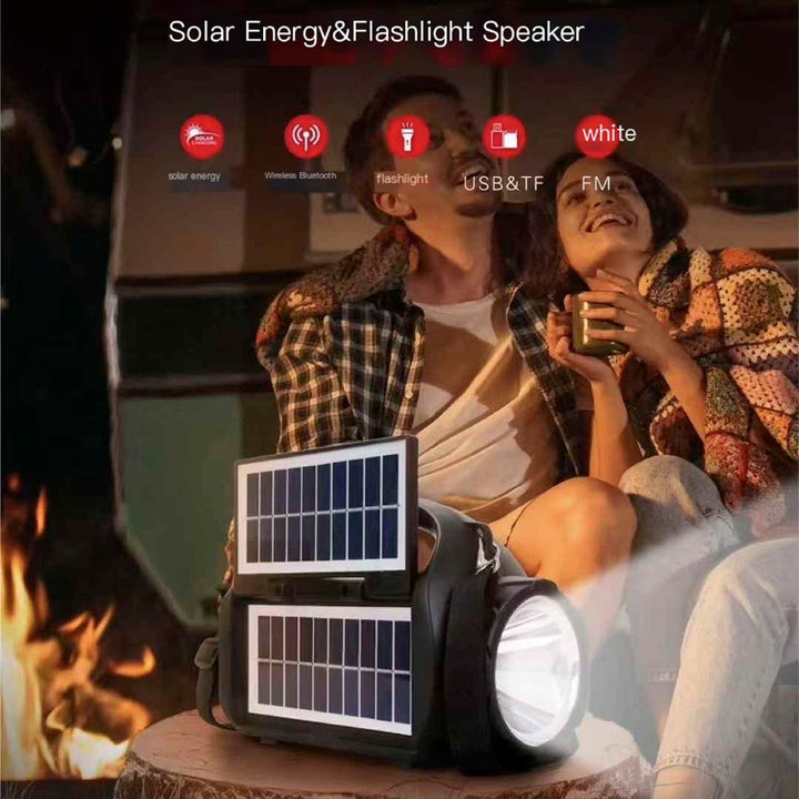 LINKBITS BOCINA KTS BLUETOOTH DE 3” CON LÁMPARA, RADIO FM, CARGA SOLAR