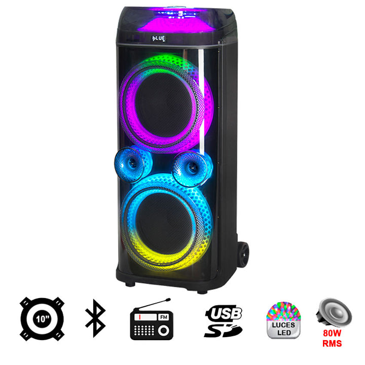LINKBITS BAFLE 2 X 10" SONIDO PROFESIONAL Y POTENCIA REAL