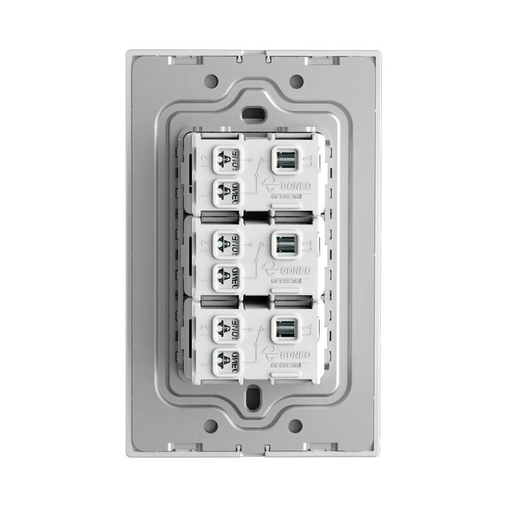 Interruptor con 3 Apagadores Blanco Goneo