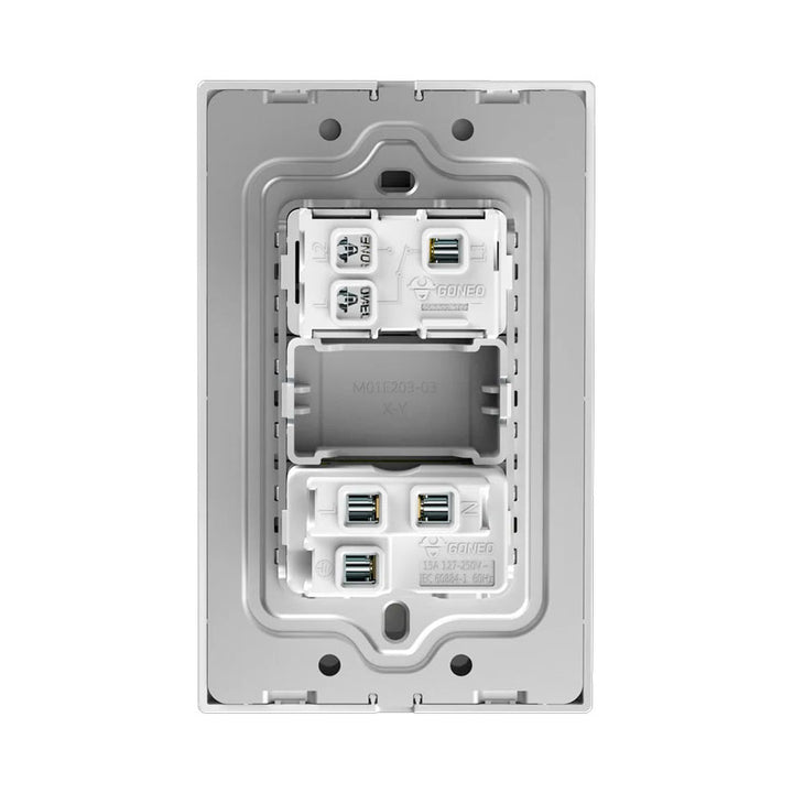Interruptor 1 Apagador Escalera 1 Contacto Blanco Goneo