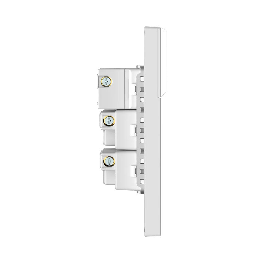 Interruptor y Tomacorriente 1 y 2 Blanco Goneo