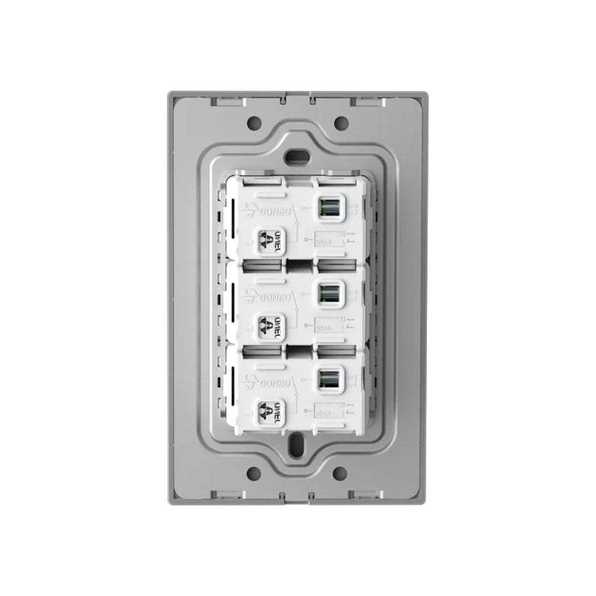 Interruptor con 1 Apagador Sencillo Gris Goneo