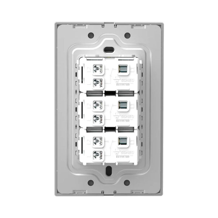 Interruptor con 3 Apagadores Gris Goneo