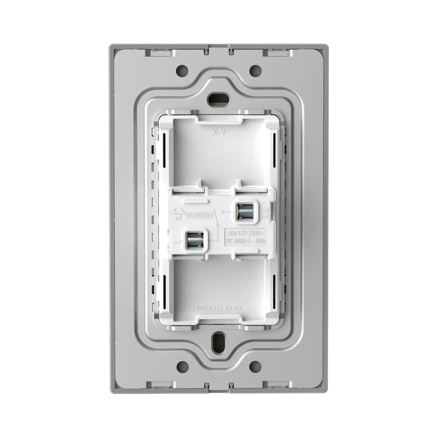 Interruptor 3 Modulos para Timbre Gris Goneo